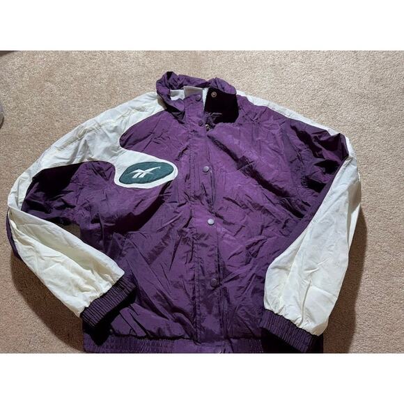 Reebok Other - Vintage‎ Purple Reebok Windbreaker Jacket Sz Medium
